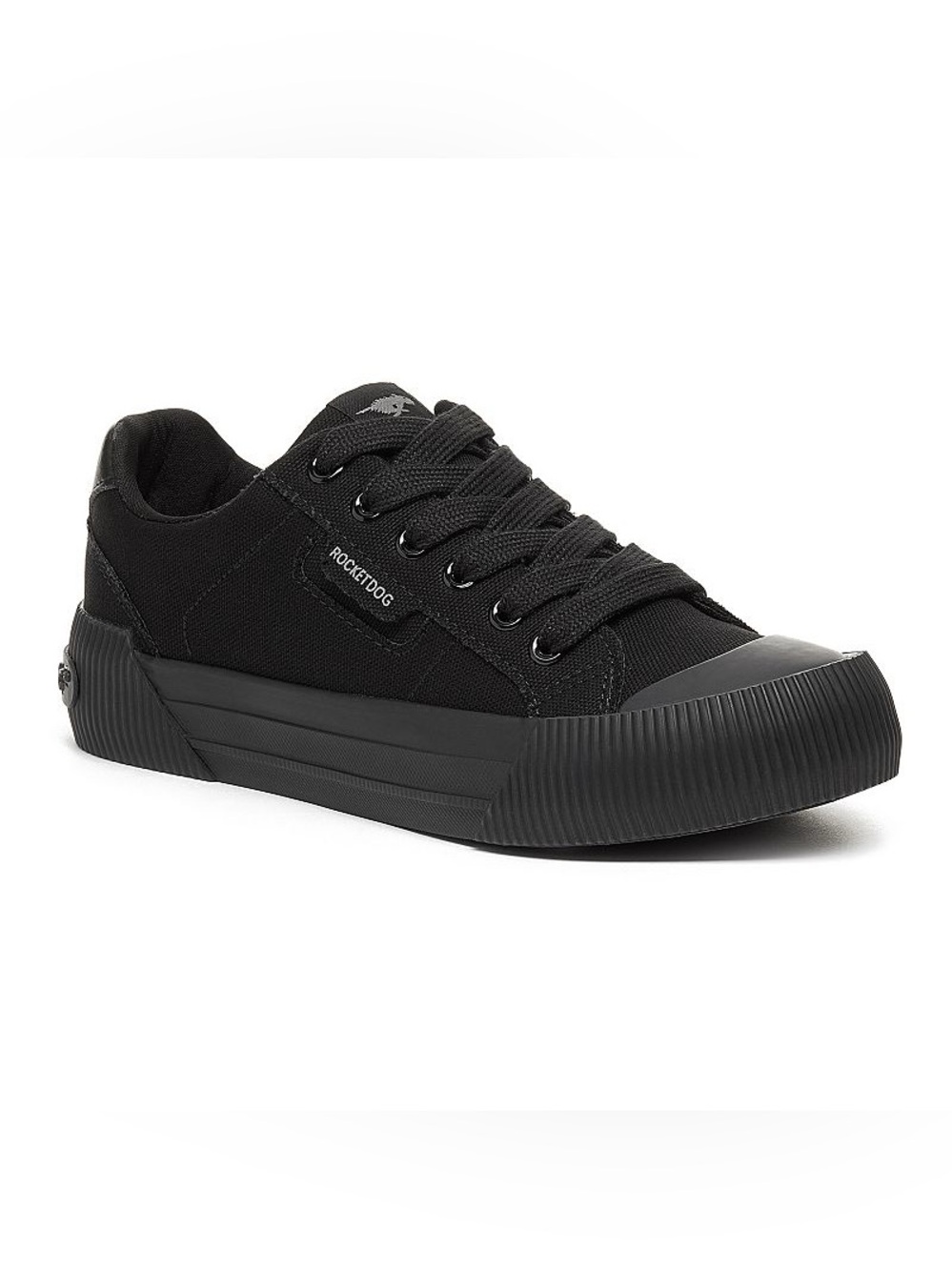 Rocket Dog Kid’s Low-Top Canvas Sneakers in Black